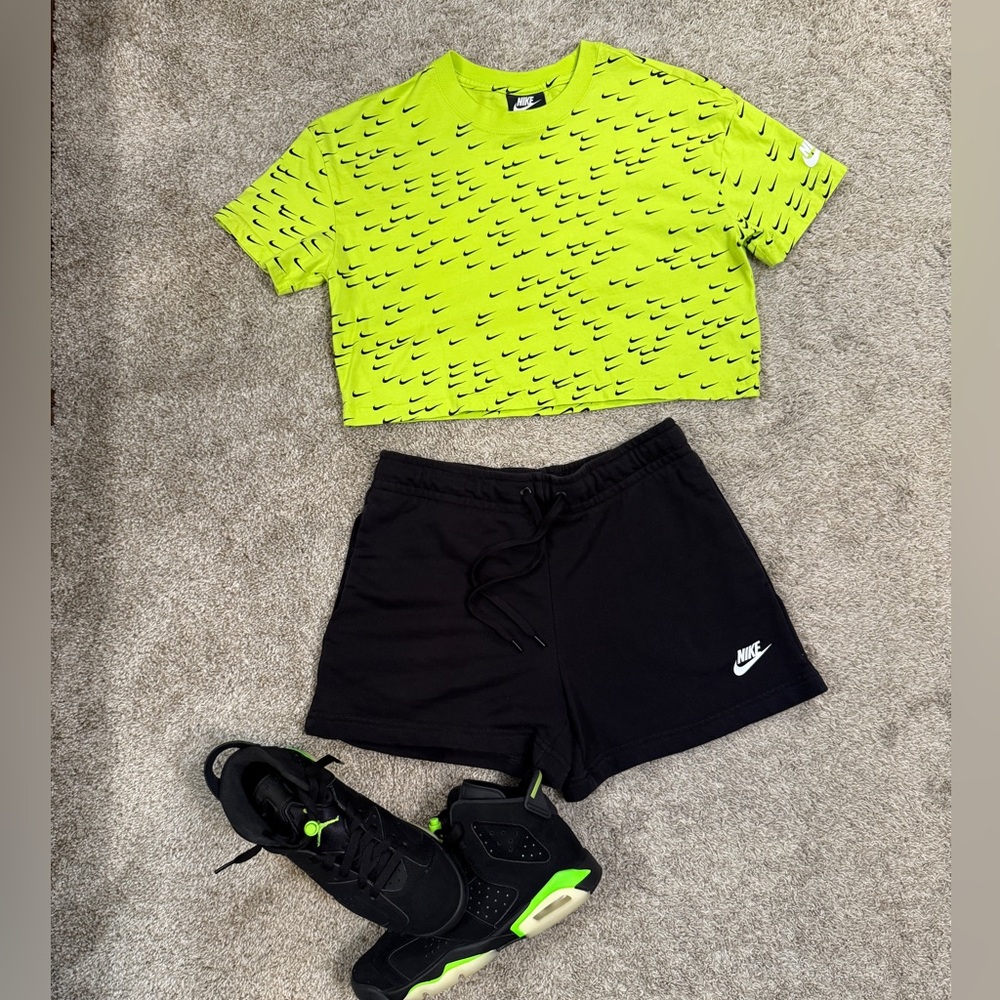 Nike Neon Green Crop Top
